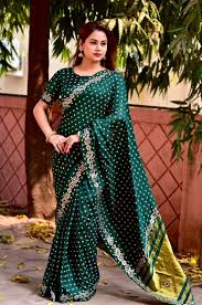 Designer Bandhani Saree